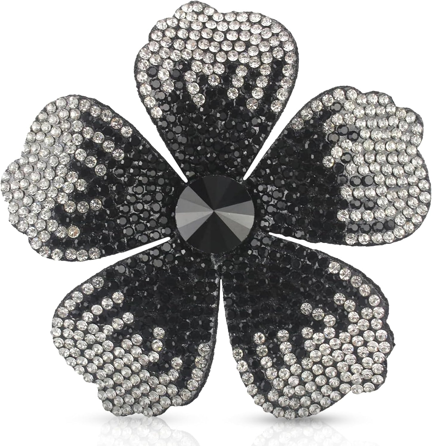 Hibiscus Hawaiian Flower Hair Clips - 2.9 Inch Created Crystal | Boho Braids Hair Accessories