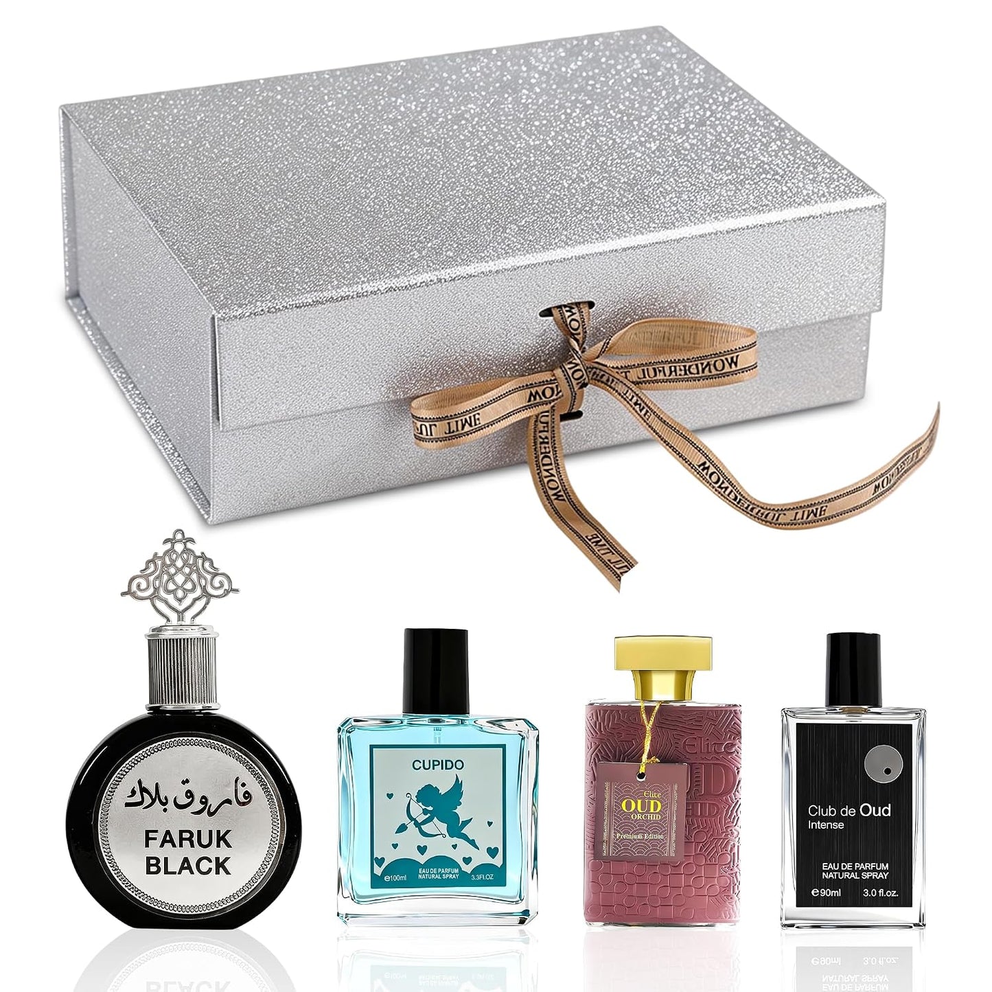 Men's Cologne Gift Set - Luxury Fragrance Collection in Premium Box | Perfect Valentine's Day Gift - 4 x 3.4 FL oz