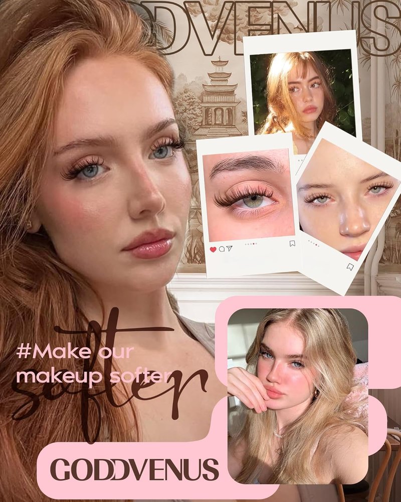 Brown Lash Clusters - Natural Wispy Eyelash Extensions for Soft Glam | 300 Pcs, C Curl, Waterproof (10-16mm)