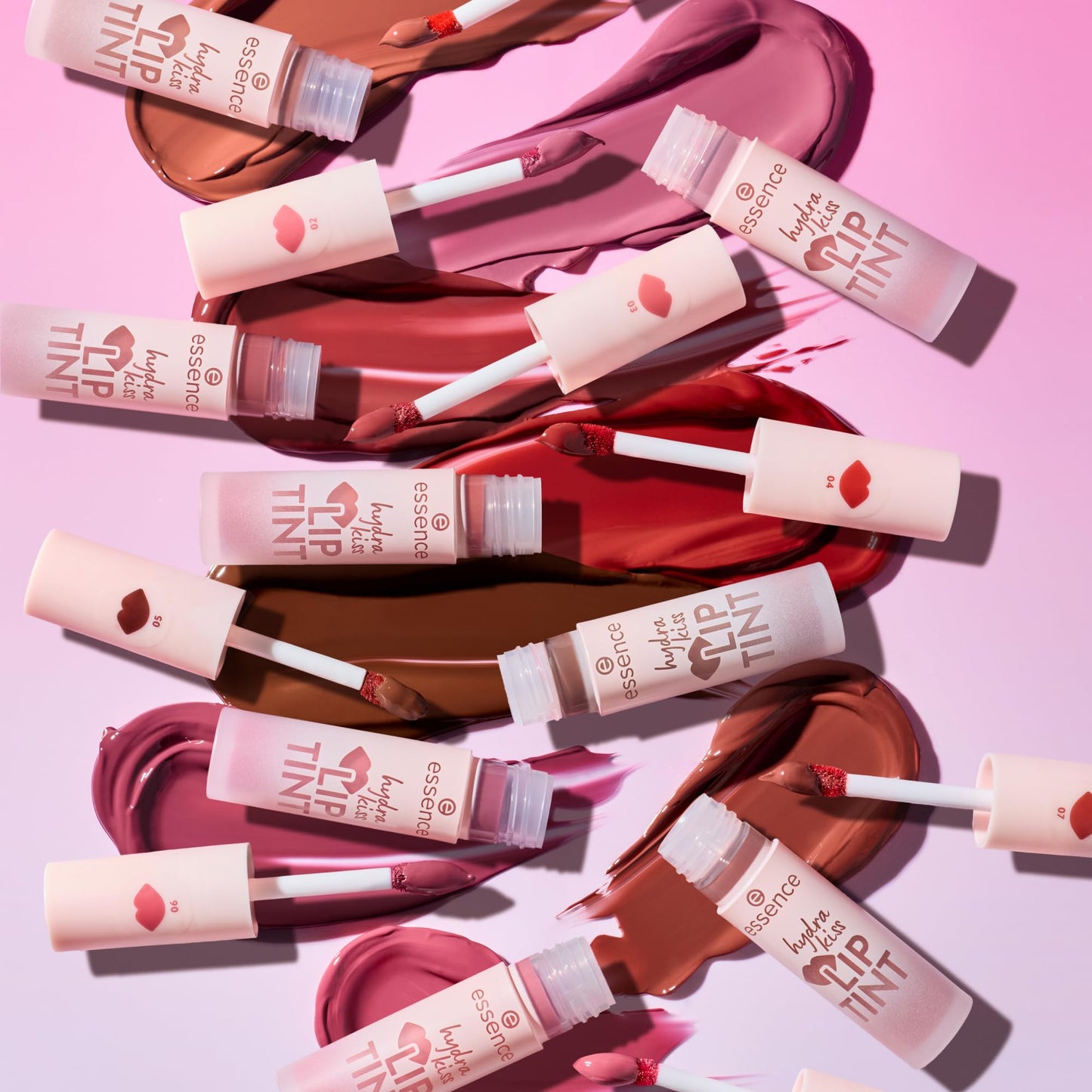essence | Hydra Kiss Lip Tint | Hydrating, Long-Lasting Lip Stain | Natural Color & Radiant Shine (01 Blushing Nude)