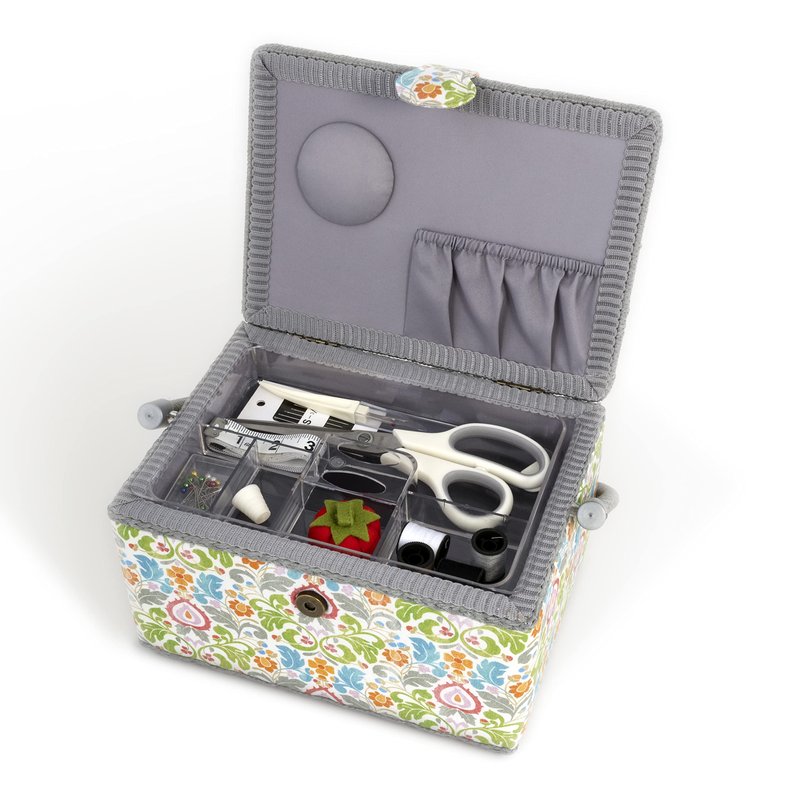 Dritz Medium Sewing Basket Kit Filled with Essential Sewing Supplies