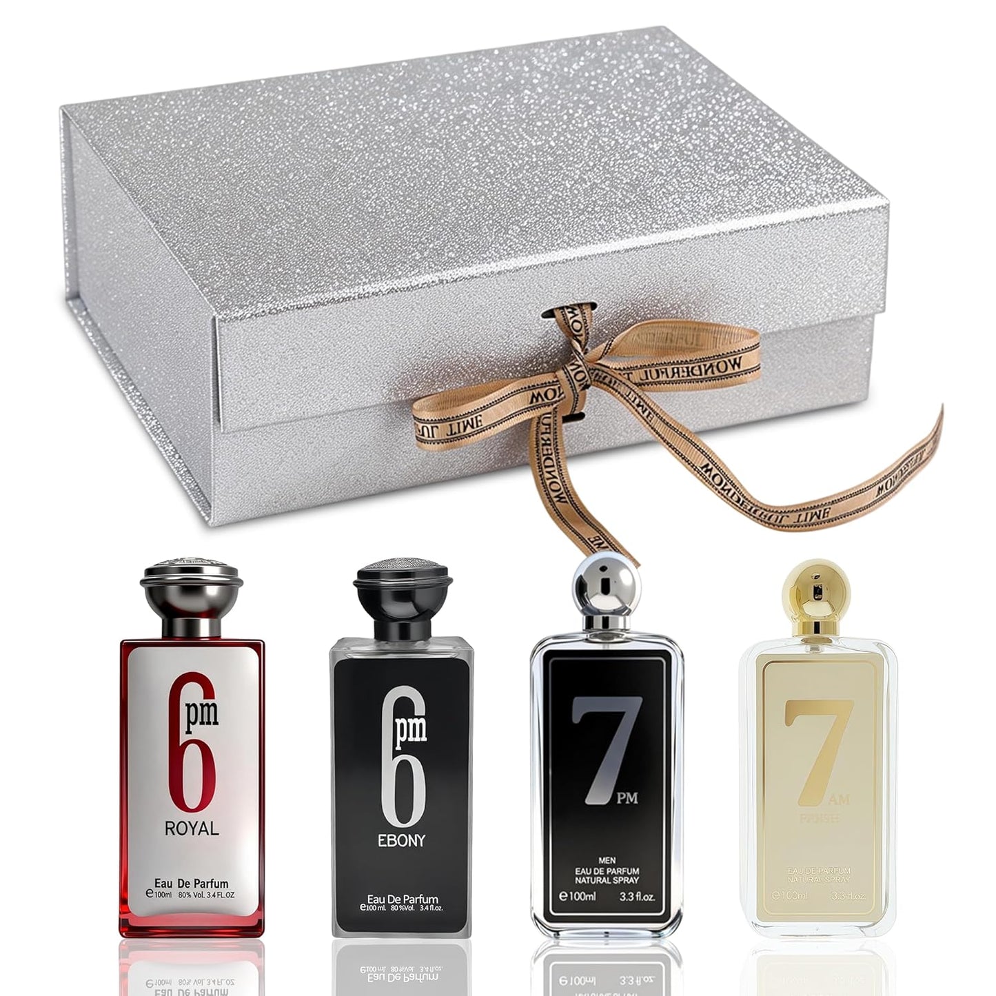 Men's Cologne Gift Set - Luxury Fragrance Collection in Premium Box | Perfect Valentine's Day Gift - 4 x 3.4 FL oz