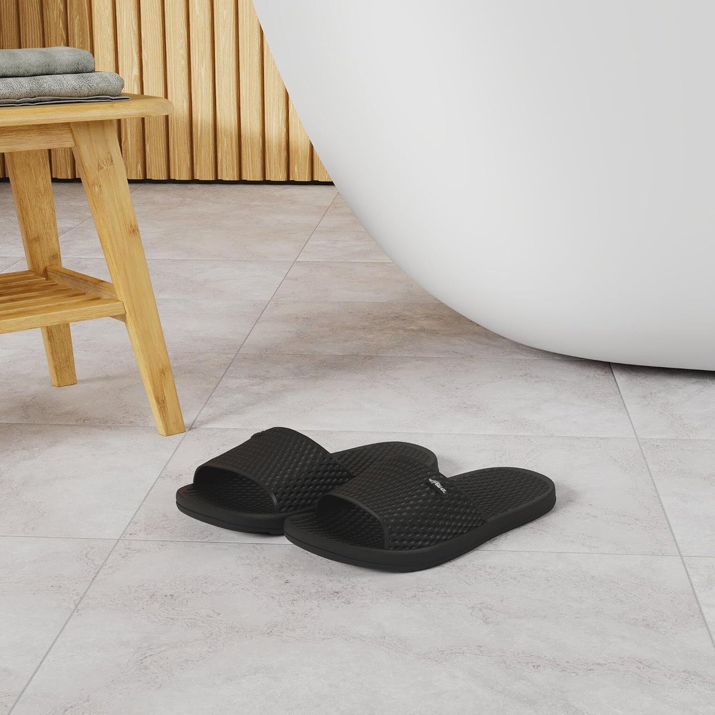 FunkyMonkey Women's Non-Slip Shower Slippers - Indoor & Beach Sandals | Comfortable & Stylish