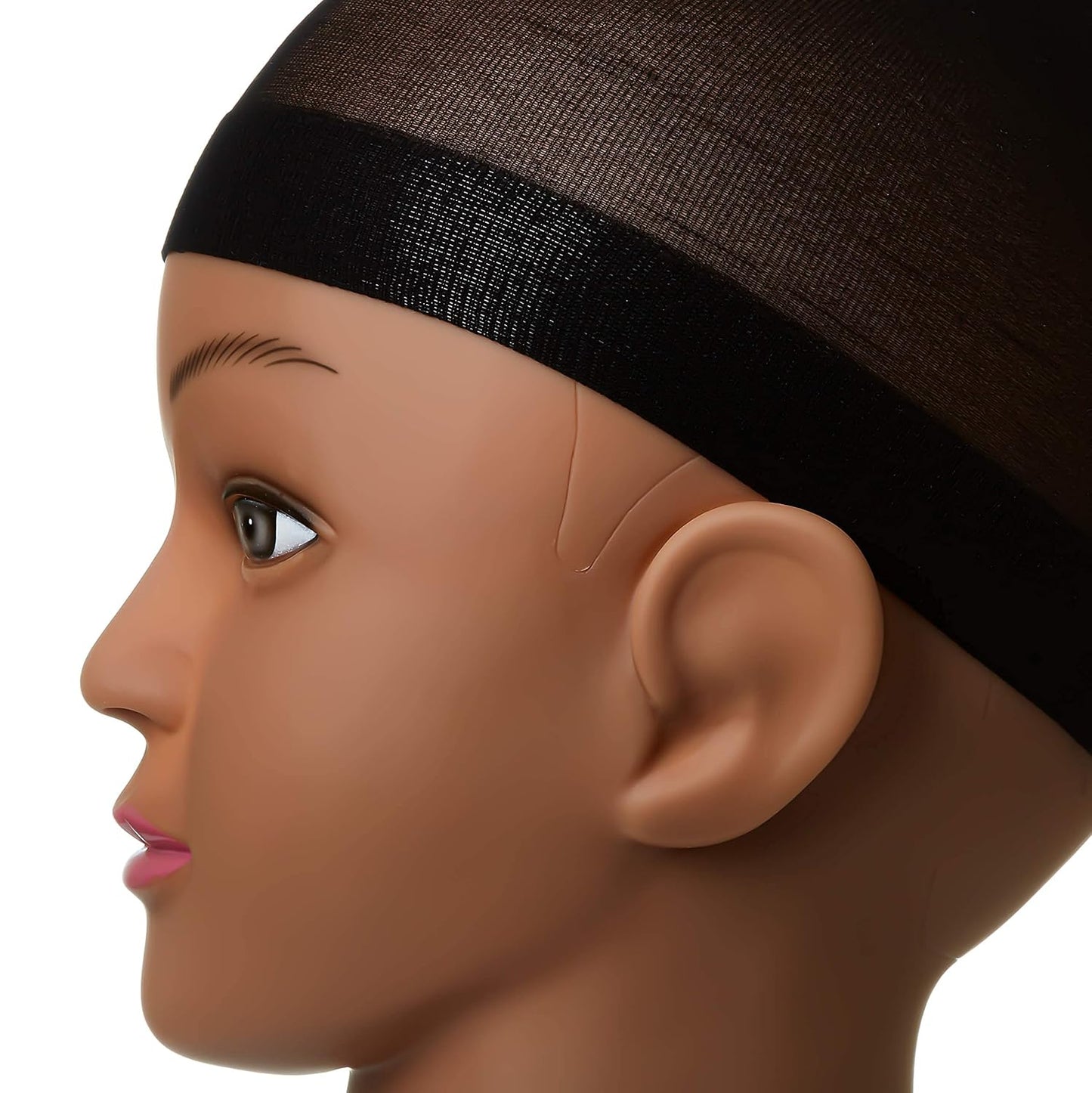 Jumbo Wig Caps - 2PCS Black Stocking Caps for Comfortable Fit