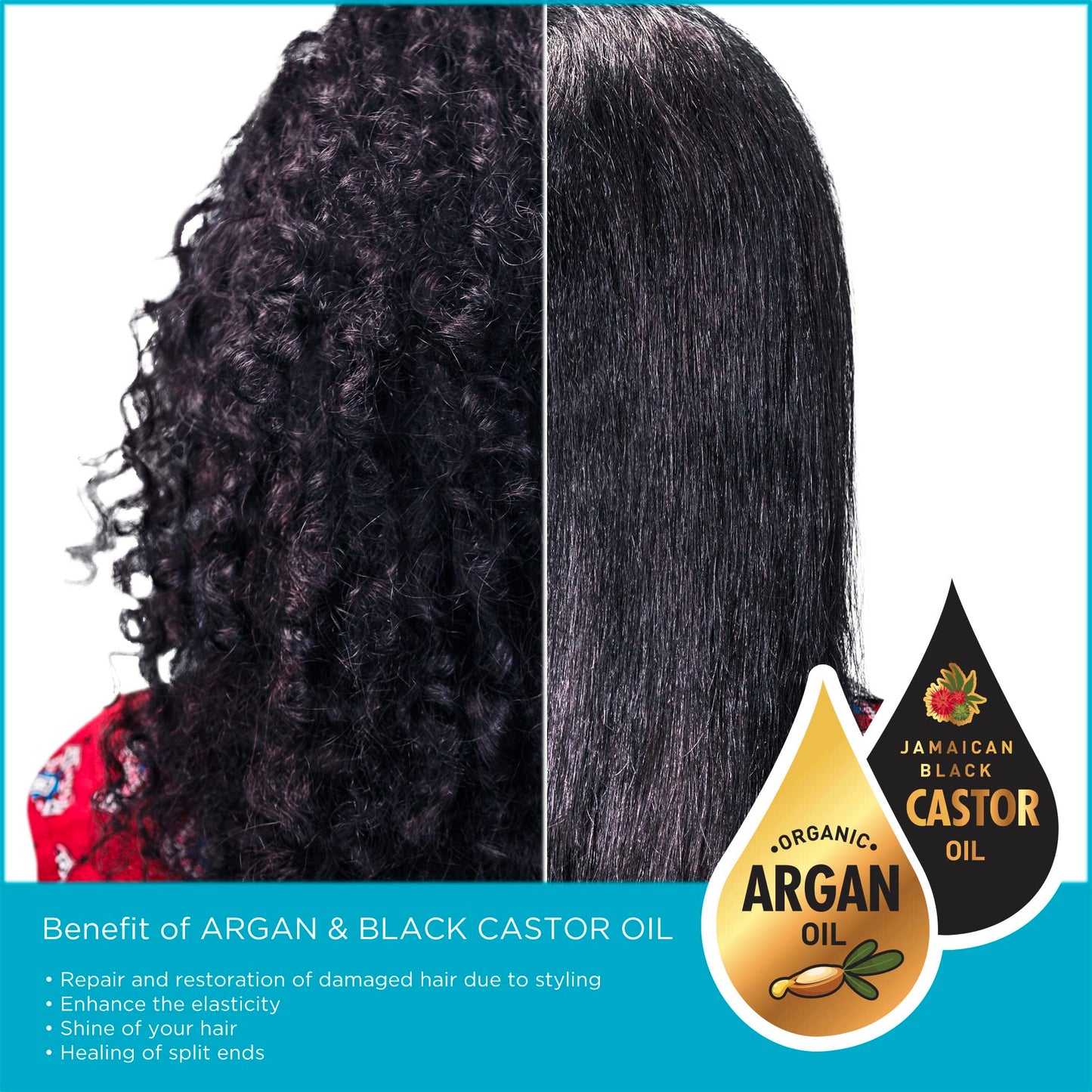 DONNA Argan & Black Castor Oil Satin Lined Mesh Wrap | Breathable Hair Wrap Headband for Women’s Hair Protection, BLACK COLOR 1PC