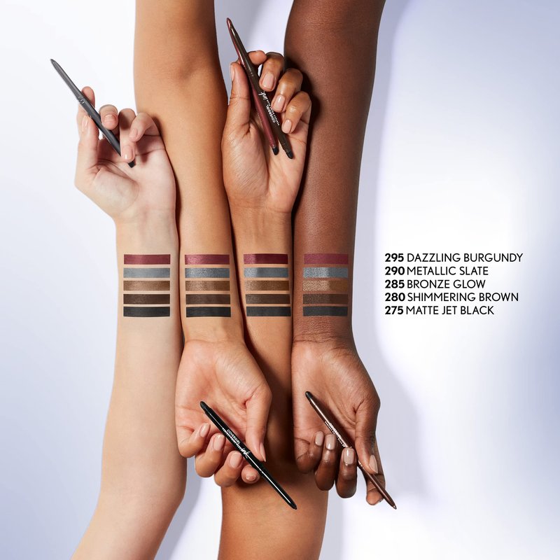 COVERGIRL Perfect Point Plus Ink Gel Eye Pencil, Pigmented, Long-Wearing, Vegan Formula, Dazzling Burgundy 295, 0.01oz