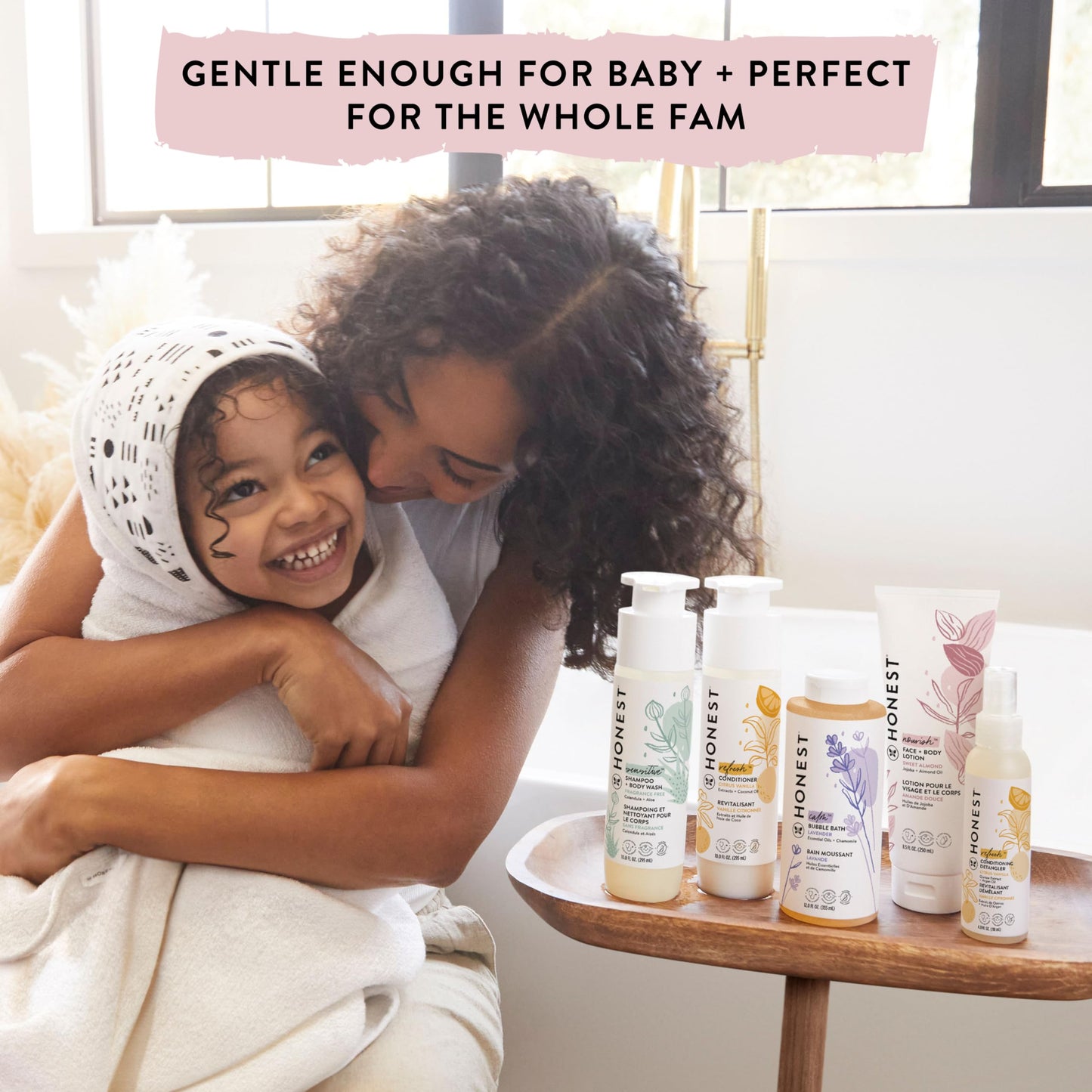 The Honest Company 2-in-1 Cleansing Shampoo Body Wash Gentle for Baby, Naturally Derived Tear-free Hypoallergenic Sweet Almond Nourish 10 fl oz