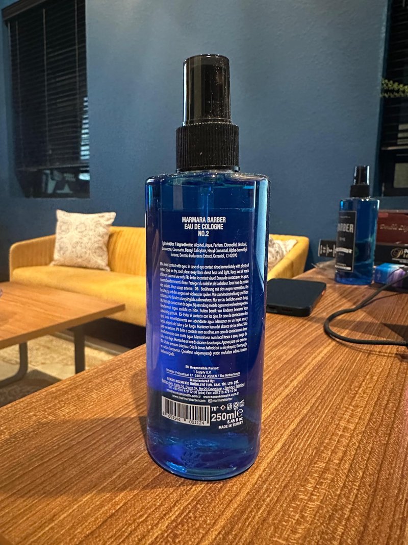 Marmara Barber Cologne - Best Choice of Modern Barbers and Traditional Shaving Fans Spray Bottle 8.45 fl oz. (250 ml, No2)