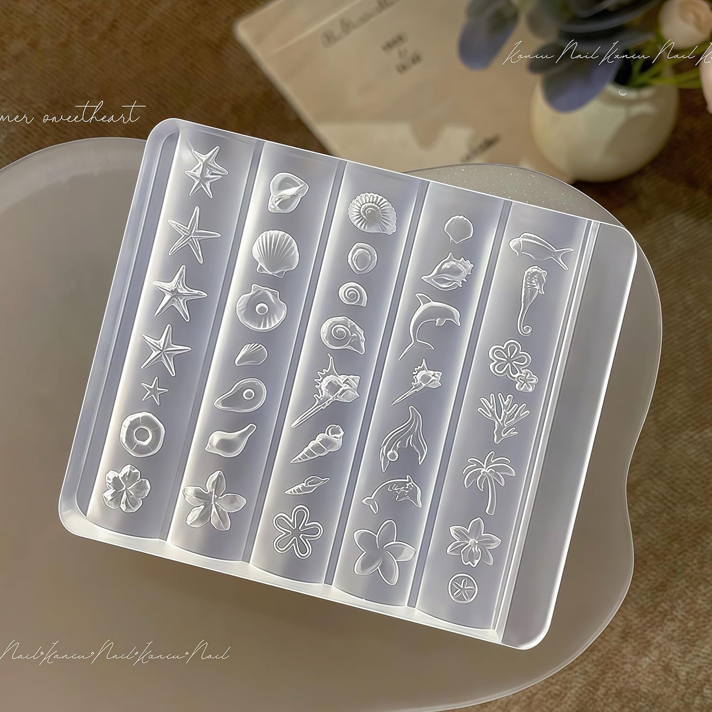 3D Sea Shell Nail Mold - Silicone Nail Art Tools for Summer Beach Ocean Charms | Perfect for Resin Crafts