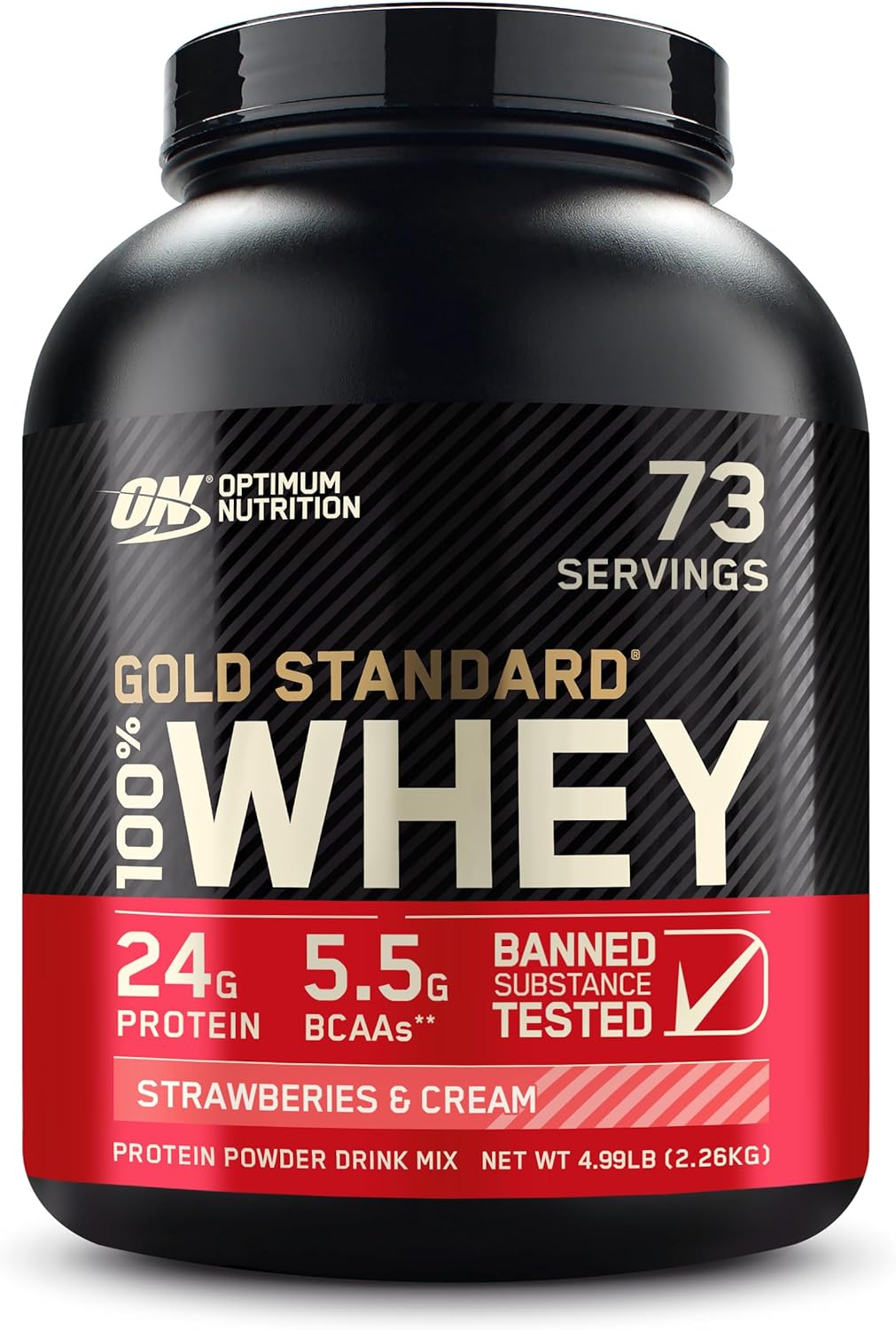 Optimum Nutrition Whey Protein Powder - Double Rich Chocolate Flavor | 1.98 lb Size