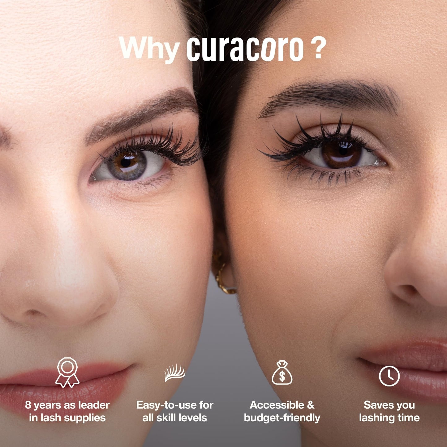 CURACORO Lash Cream Remover for Lash Extensions 15g, Dissolves Powerful Eyelash Extension Glue, Low Irritation Cream for Sensitive Skin (Sweet Berry Scent)