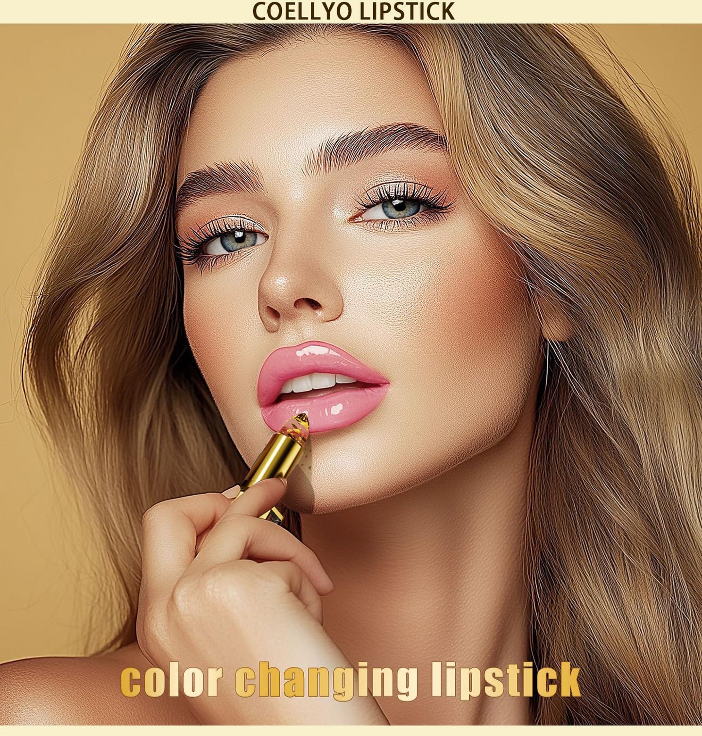 Coellyo Lipstick 1PCSCoellyo Lipstick, True Tone Ph Adjusting Lipstick for Women,Clear lip stick That Changes Color,Long Lasting 24 Hours Moisturizing (1PCS)