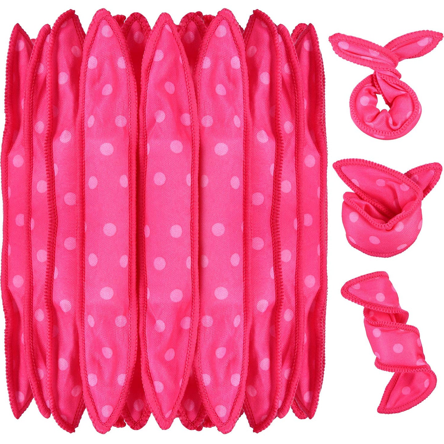 Soft Curlers Hair Rollers - 40 Pieces Heatless Satin Sponge for Overnight Styling | Ideal for Long & Short Hair