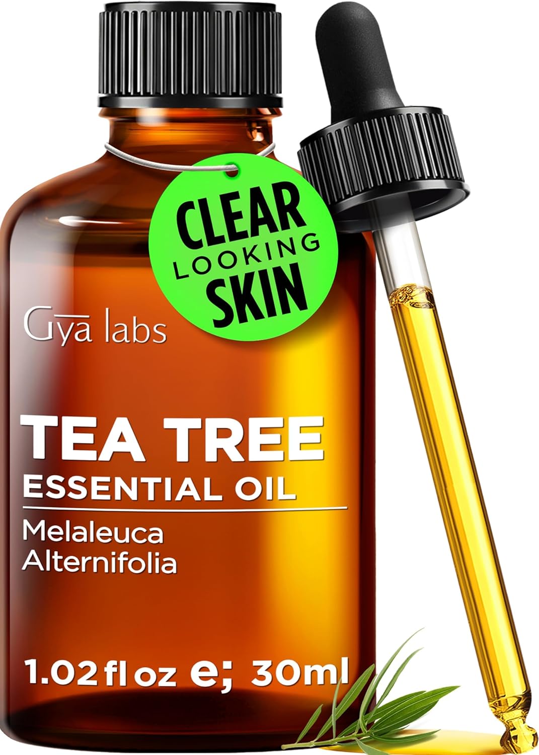Pure Australian Tea Tree Essential Oil - 0.34 Fl Oz | Natural Oil for Hair, Skin, Diffuser & Aromatherapy