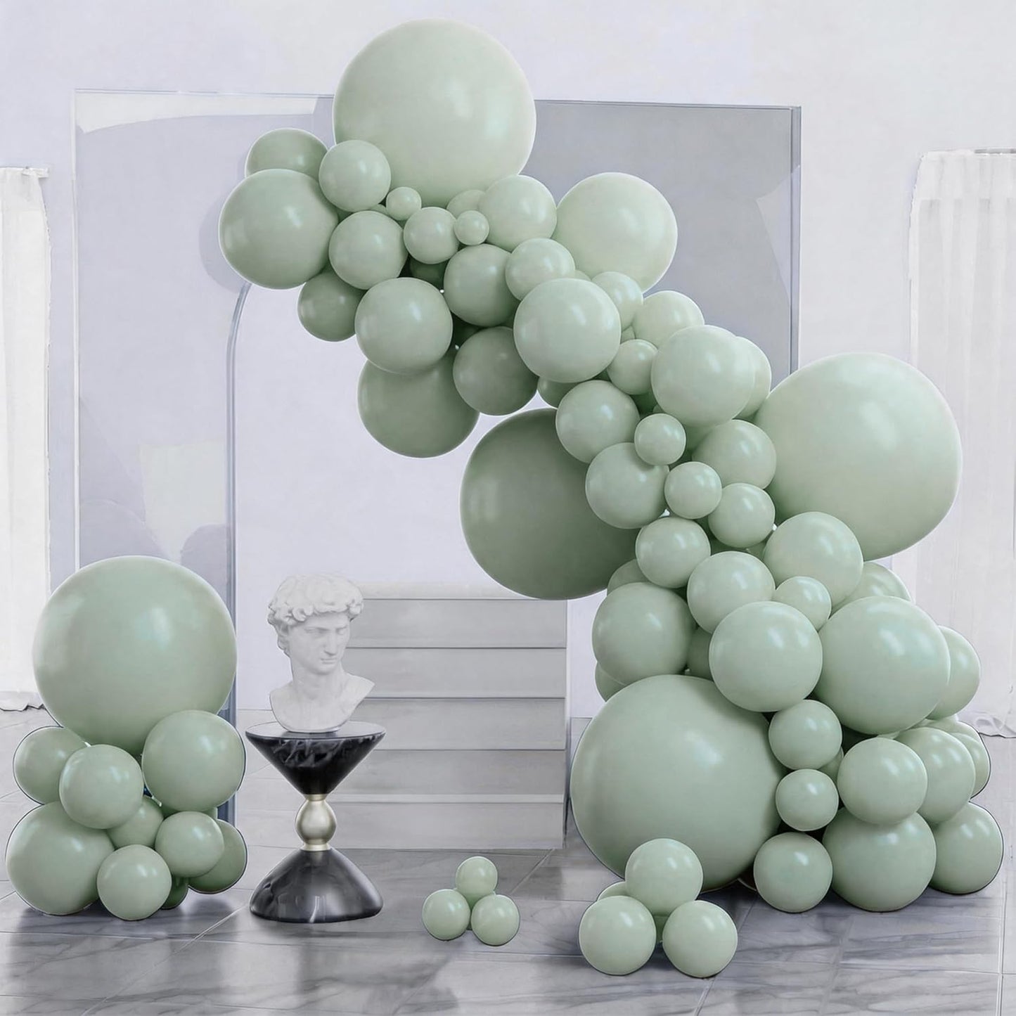 Black Balloon Arch Kit - 140 Pcs in 5-18 Inch Sizes for Baby Showers, Birthdays & Anniversaries | Elegant Black Decor
