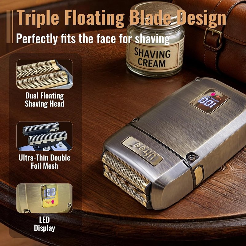 Beard Trimmer for Men - Cordless Hair Clippers & Electric Razor | Grooming Kit with Precision Blades