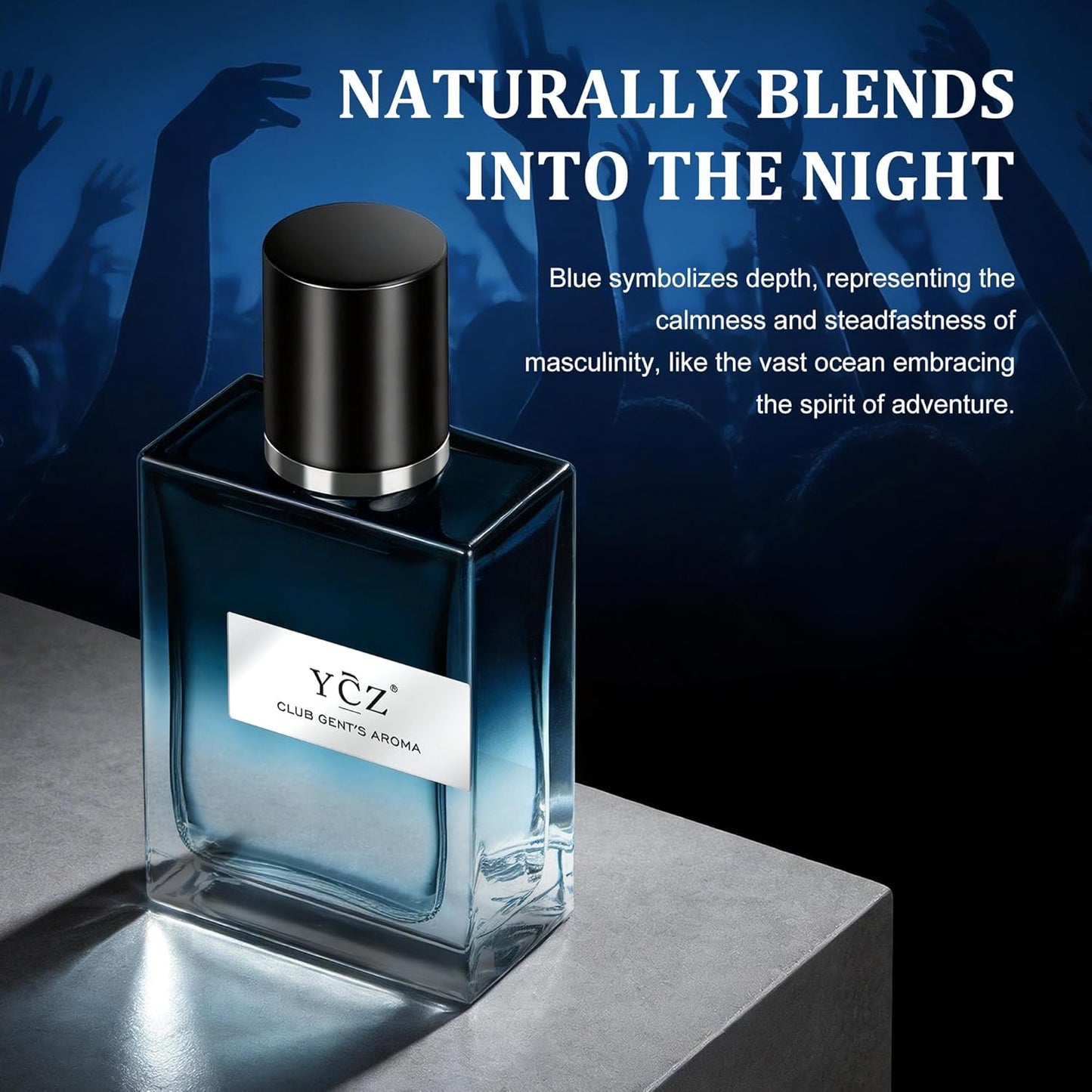 Ycz Club Eau De Parfum for Men - Long Lasting Masculine Cologne with Woody Notes | 1.7 Fl Oz