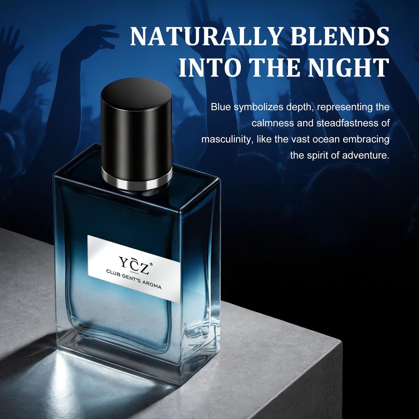 Ycz Club Eau De Parfum for Men, Long Lasting Cologne with Aldehydic & Aromatic Woody Notes, 1.7 Fl Oz Masculine Fragrance for Night Out, Date Night, Parties & Gifts for Men