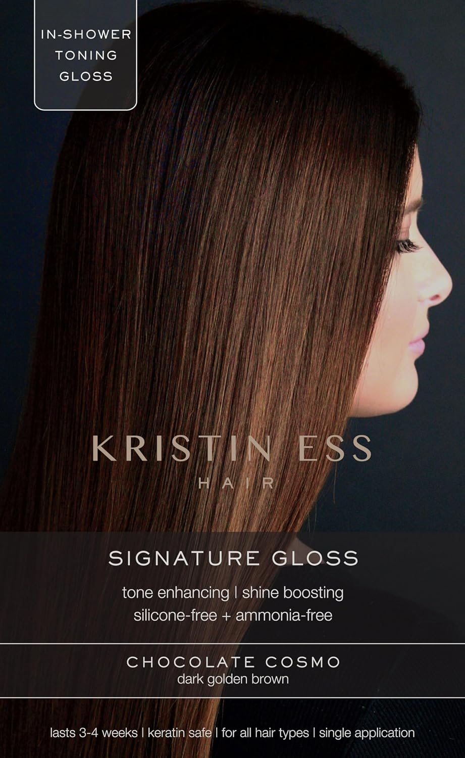 Kristin Ess Hair Gloss - Winter Wheat Light Neutral Blonde | 4-Week Semi-Permanent Color & Conditioner for Vibrant Shine