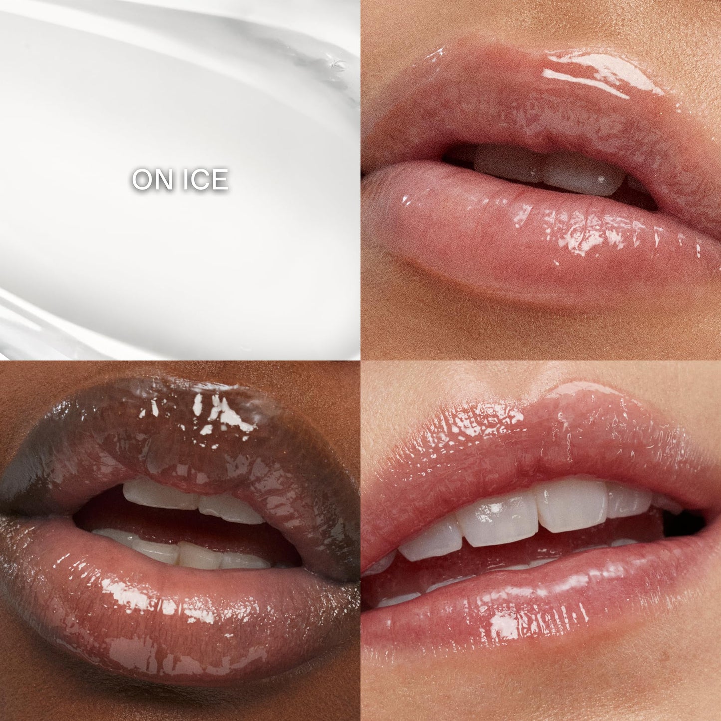r.e.m. beauty by ariana grande | Essential Drip Glossy Balm in On Ice | High Shine Nourishing Balm | Hydrating Hyaluronic Acid | Smooth Glossy Finish