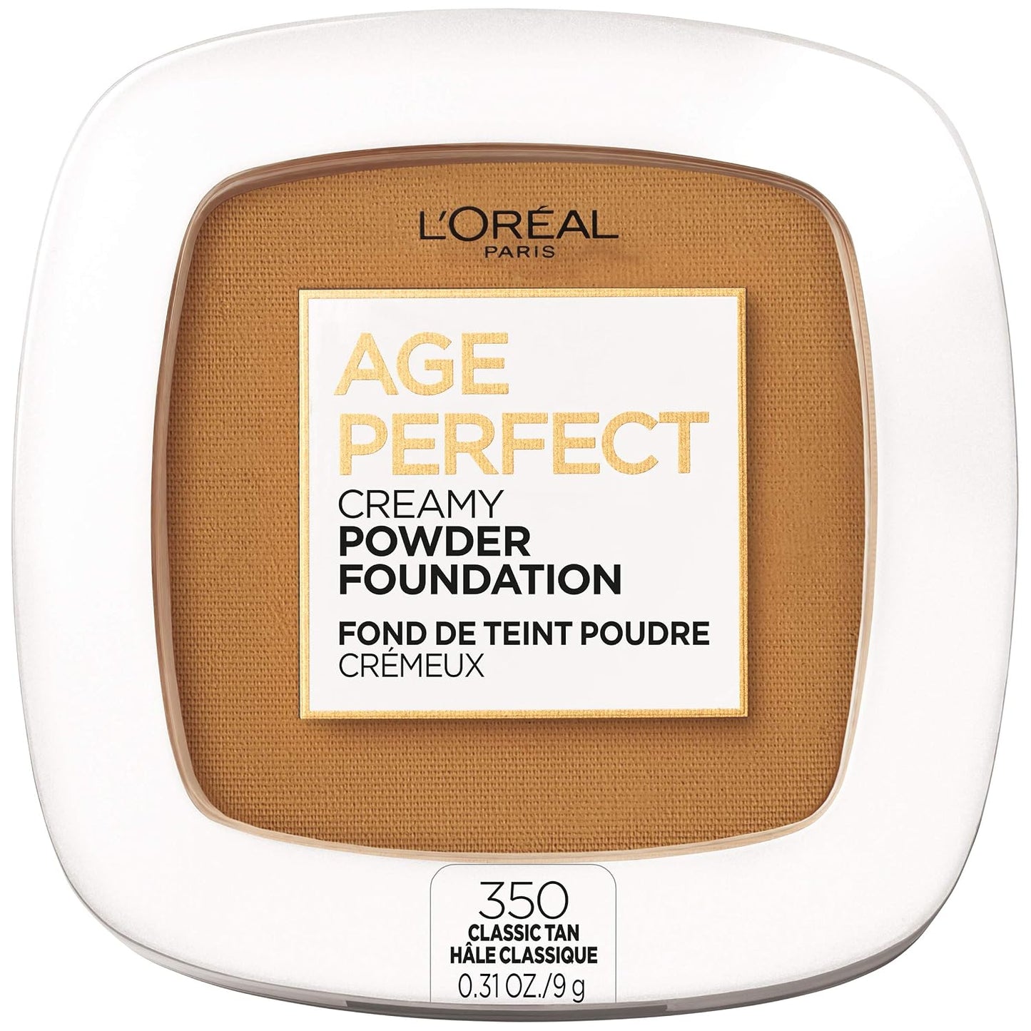 L'Oreal Paris Age Perfect Creamy Powder Foundation - 320 Warm Beige | 0.31 Ounce Compact