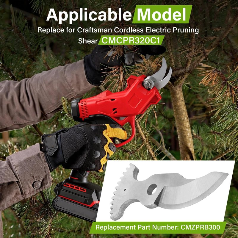 Dimakung CMZPRB300 Pruning Shear Replacement Blade for Craftsman CMCPR320C1 Cordless Electric Pruning Shear Accessory, Heavy Duty Hand Pruner Tools Blade for Gardening Tree Branch Cutting