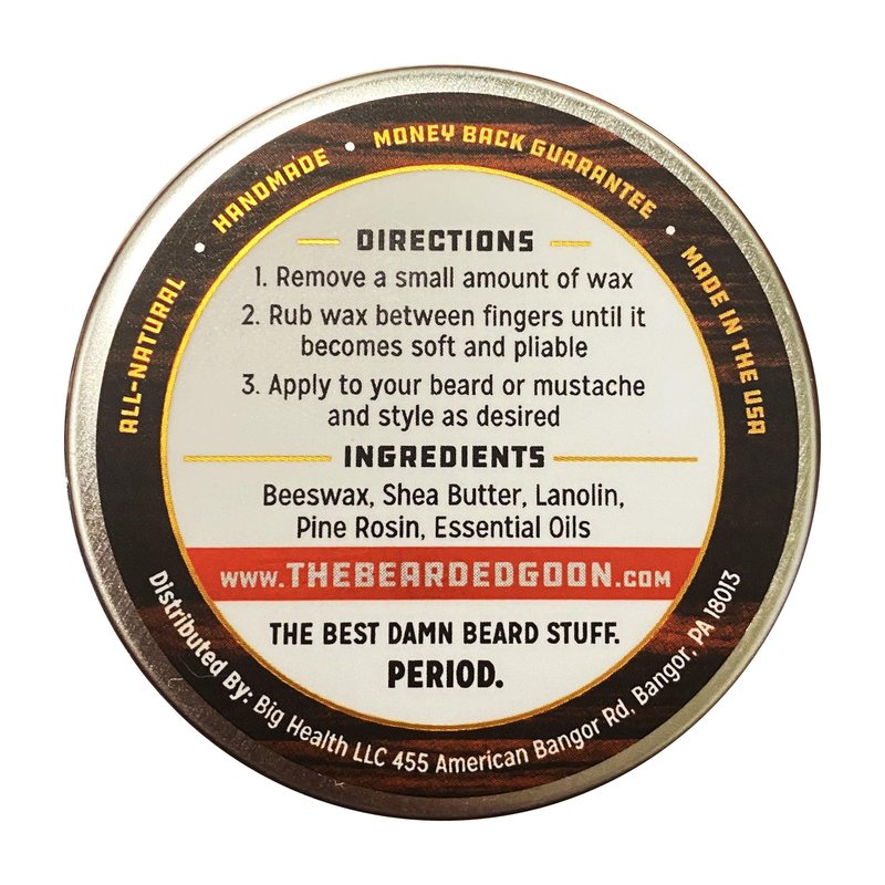 Ridiculously Strong Mustache and Beard Wax for Men | All Day Style Control to Tame Facial Hair | All Natural Handlebar Moustache Wax - 1oz (30ml)