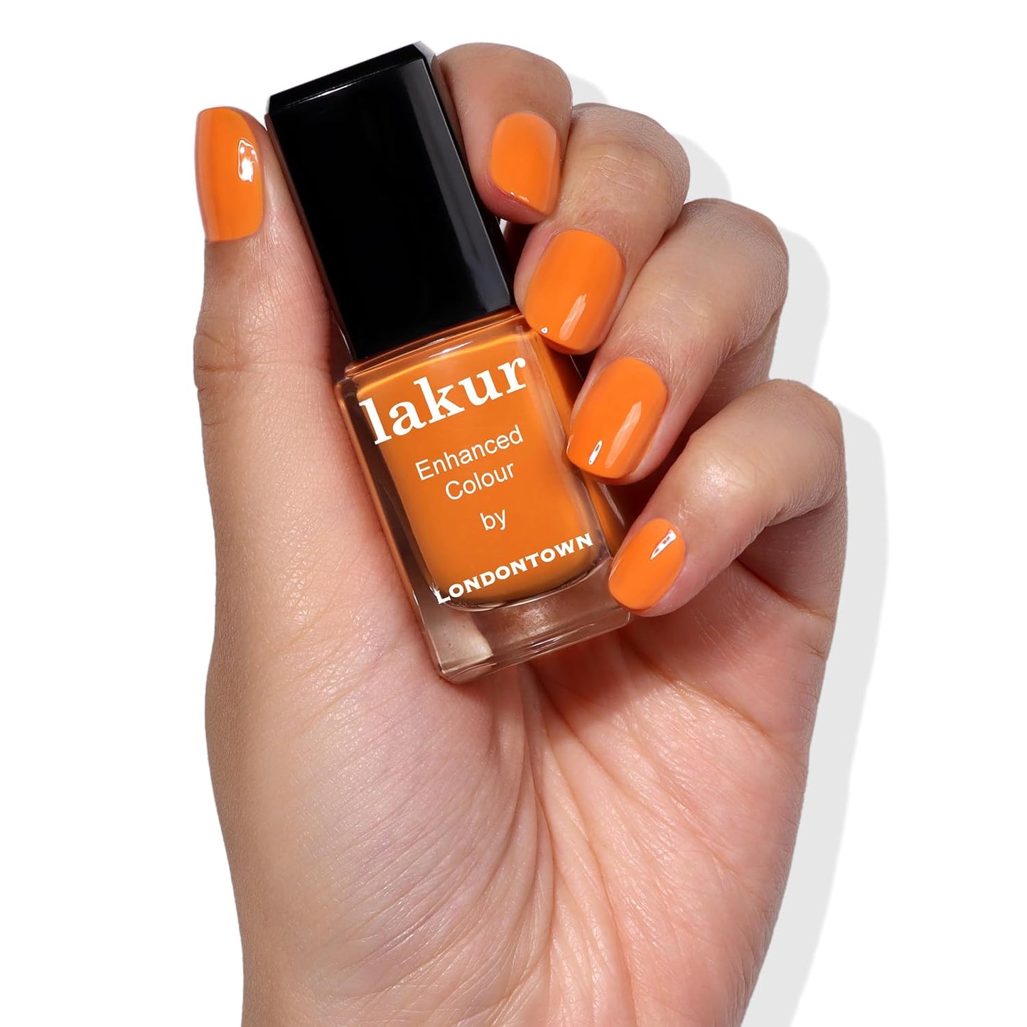 LONDONTOWN Lakur Nail Polish - Long-Lasting Yellow & Orange Shades | Non-Toxic Vegan Formula, 0.4 Fl Oz