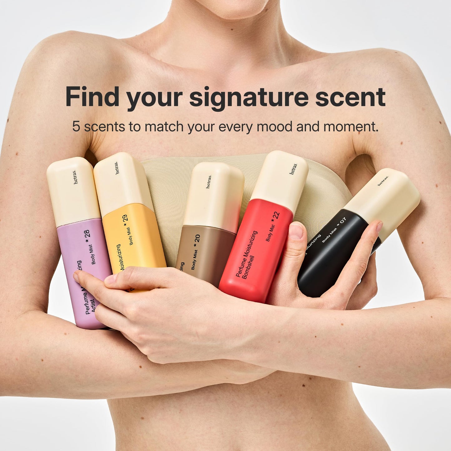hetras Perfume Body Mist (Hotel Wood Scent)–Hydrating Fragrance Spray with Niacinamide | Skin Smoothing & Moisturizing | 360° Continuous Fine Mist for Body | Long-Lasting Korean Body Care | 4.06 fl.oz