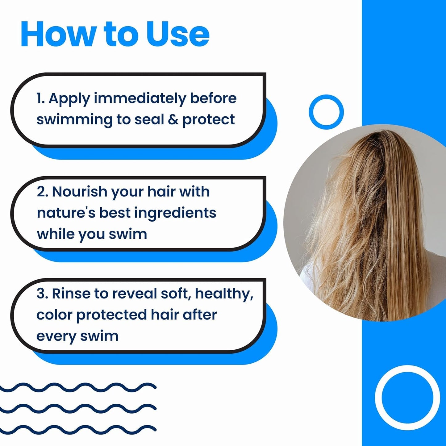 Aqua Guard Pre-Swim Hair Defense - Protect Hair from Chlorine Damage | Softens & Leaves Hair Smelling Great | 5.3 oz (2 Pack)