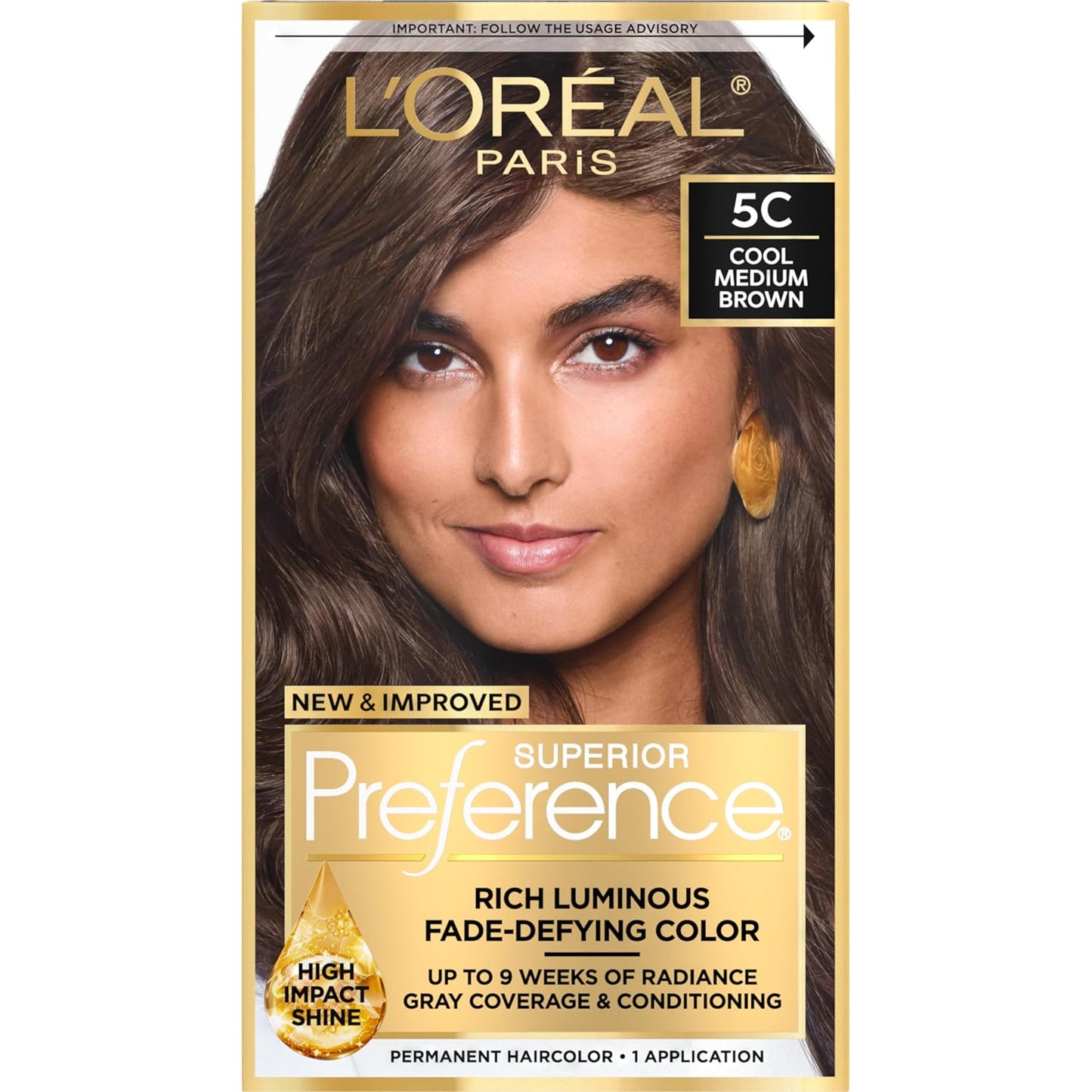 L'Oreal Paris Hair Color - Superior Preference Dark Ash Blonde 7A | Fade-Defying Permanent Dye for 9 Weeks of Radiance