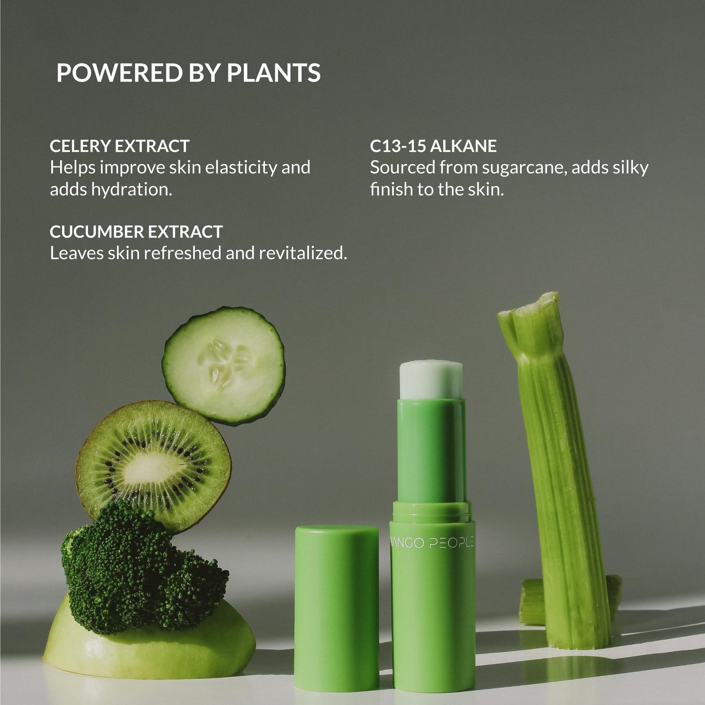 Mango People Juicy Glow Highlighter Balm & Hydrating Stick with Centella Asiatica, Celery & Cucumber Extract with Gotu Kola, 0.35 oz