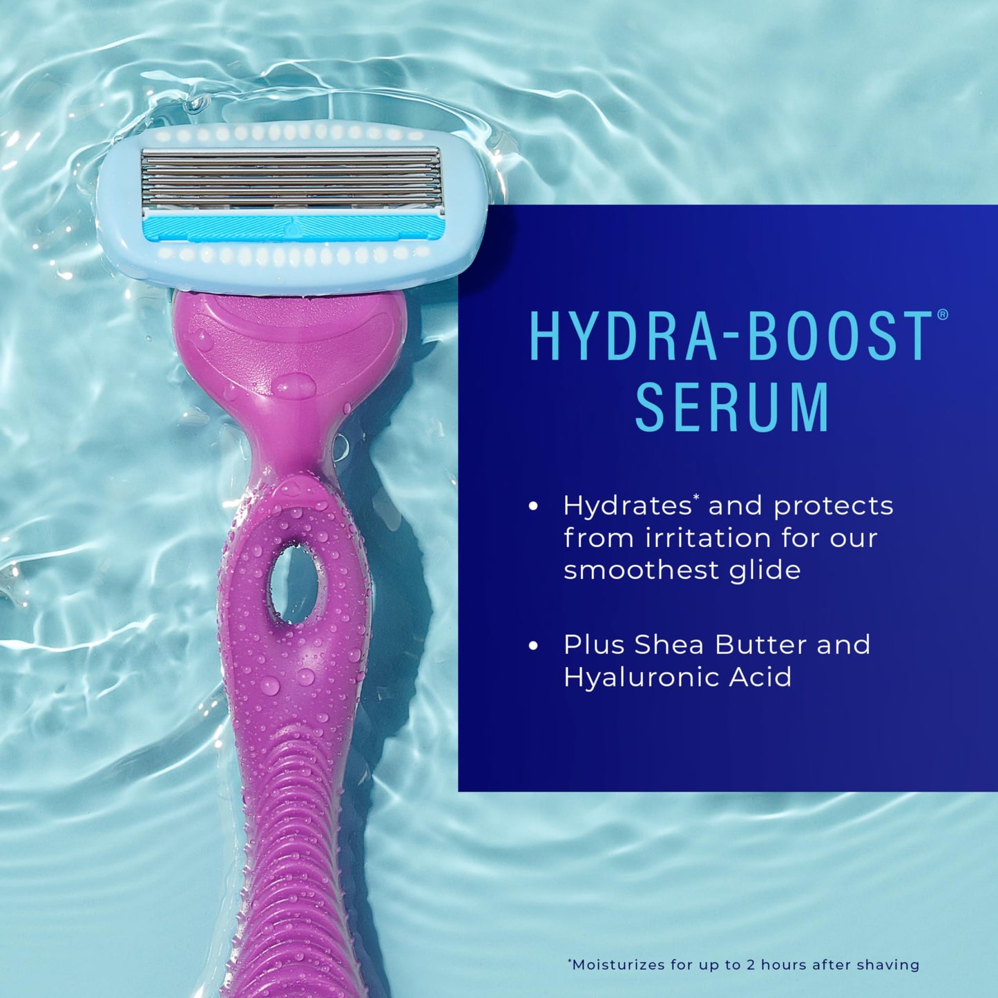 Schick Hydro Silk Moisture Women's Razor | 5-Blade Razor for Women, 1 Handle & 2 Refills