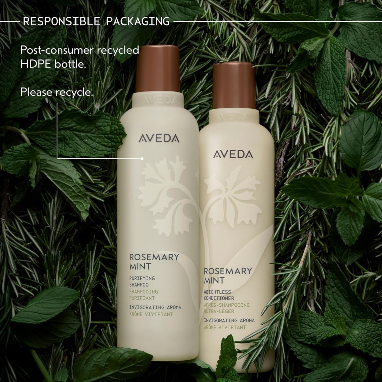 Aveda Rosemary Mint Purifying Shampoo - Clarifying Formula for Normal to Oily Hair | Adds Shine & Removes Buildup
