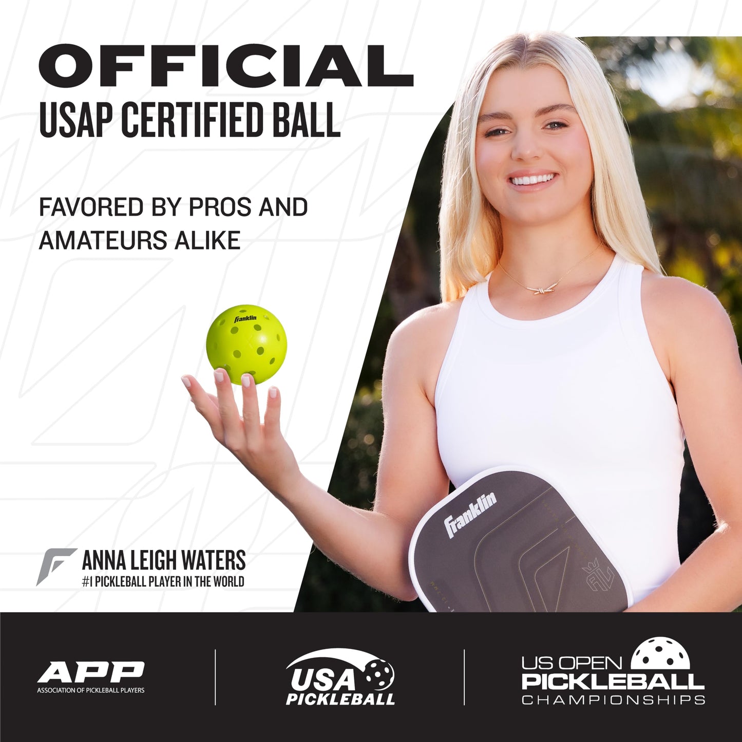 Franklin Sports x-40 Performance Outdoor Pickleballs - Usapa Approved (12 Pack)
