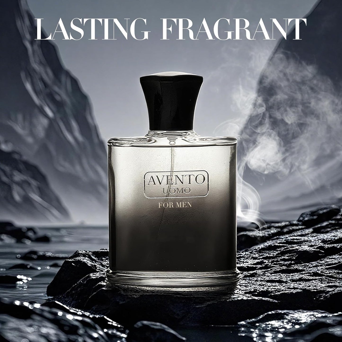 AFLUXE AVENTO UOMO Cologne for Men - Long-Lasting Woody Fresh Scent | 100ml Eau de Toilette Gift Set