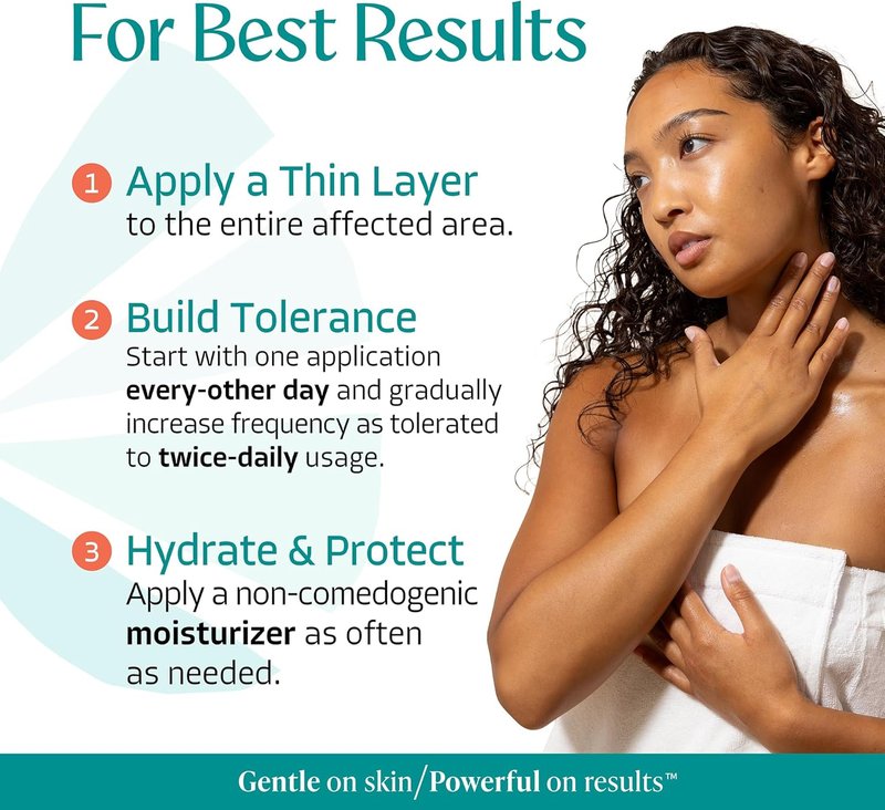 Body Clearing Serum - Level 2 Acne Treatment with Mandelic Acid | 1 Fl Oz for Body, Back, Chest & More