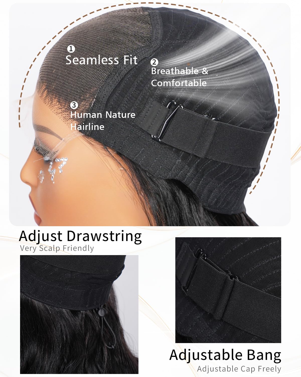 5x5 HD Lace Closure Wig - 200% Density 26 Inch Body Wave | Ultra-Thin Swiss Lace, Pre-Plucked, Glueless Design