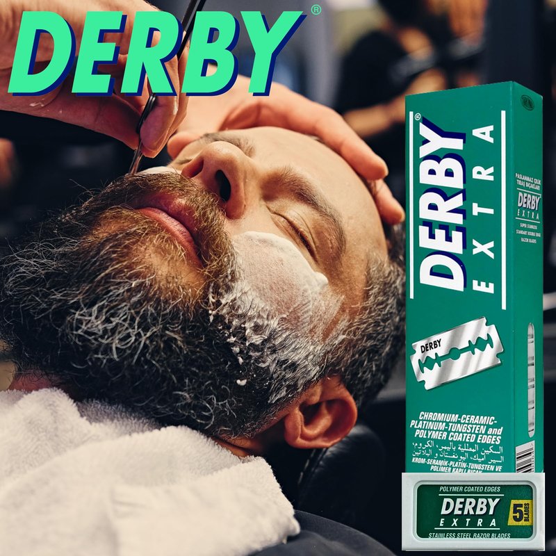 Derby Extra Professional Double Edge Razor Blades for straight razor (25)