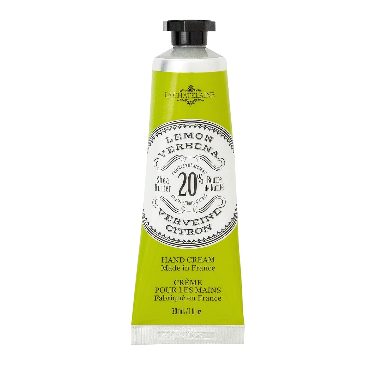 La Chatelaine Shea Butter Hand Cream - Organic Argan Oil, Moisturizing & Nourishing | Travel Size 1 oz/30ml - Amber Cashmere