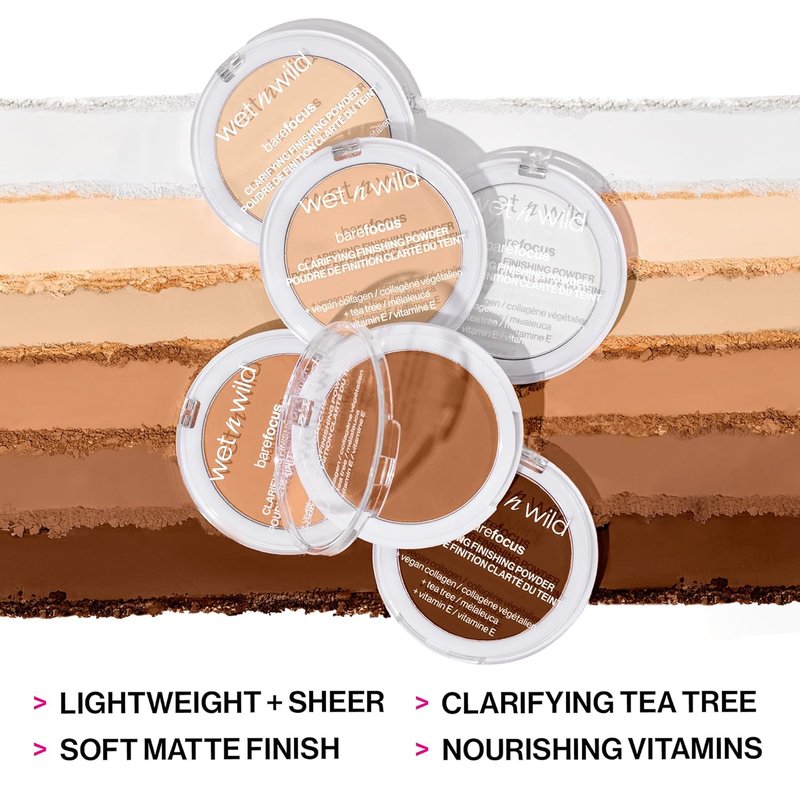 Bare Focus Clarifying Finishing Powder - Matte Translucent Setting Powder for Flawless Skin