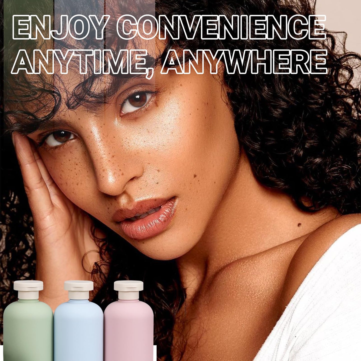 ASEVAT Plastic Leak Proof Travel Bottles for Toiletries, TSA Approved Travel Size Containers, Squeeze Bottles Refillable for Shampoo, Lotion & Body Wash (Blue+Pink+Green, 6.7 oz)