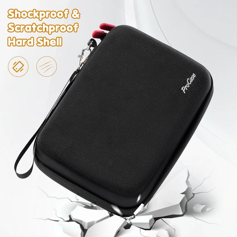 ProCase Hard Pet Grooming Tool Storage Case, Travel Organizer for Oneisall/Wahl Dog Clippers, Pet Shaver, Nail Trimmer and Accessories, Grooming Bag for Dog or Cat Grooming Kits Supplies -Black