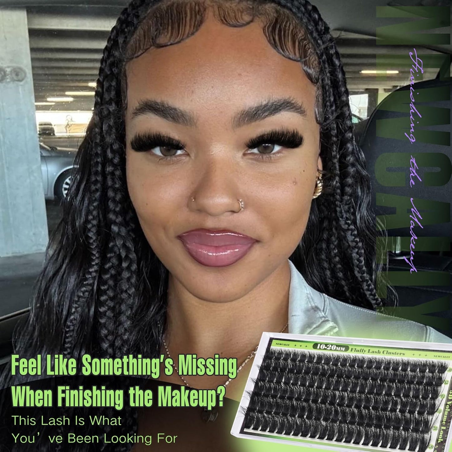 Fluffy Volume Eyelash Clusters - 200D D-Curl Individual Lashes | Long 10-20MM Easy Application