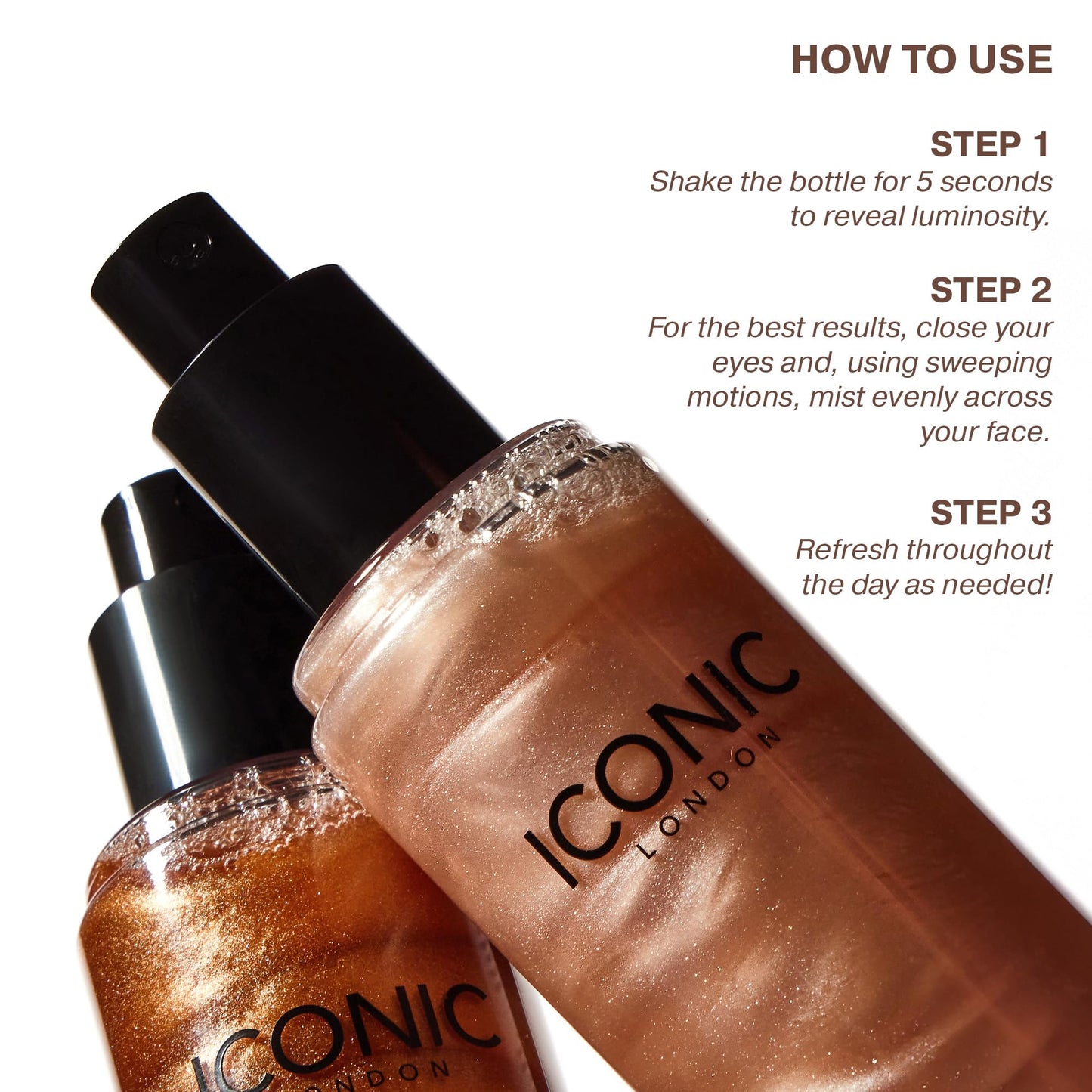 ICONIC LONDON Prep-Set-Glow Makeup Setting Spray | Glow 4.22 Fl Oz