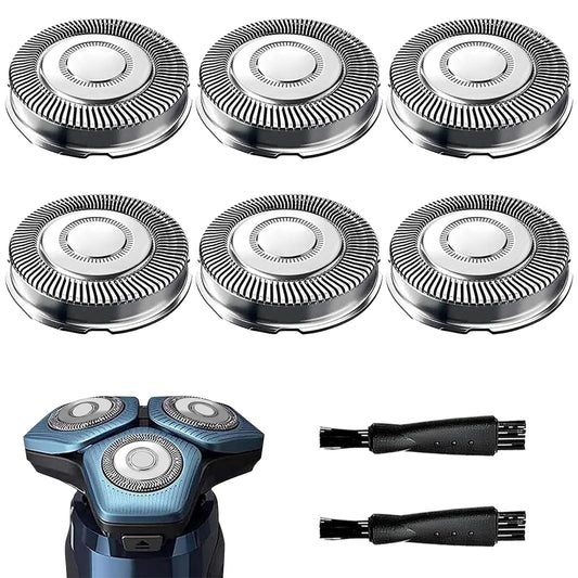 SH71/70 Replacement Head Shaver Compatible with Phillips Norelco Series 7000 and angular-shaped 5000 (S5xxx), SH71/70 Blades for Philips 7000 Replacement Heads for 7500 7530 S7370 S7371, 6-Pack