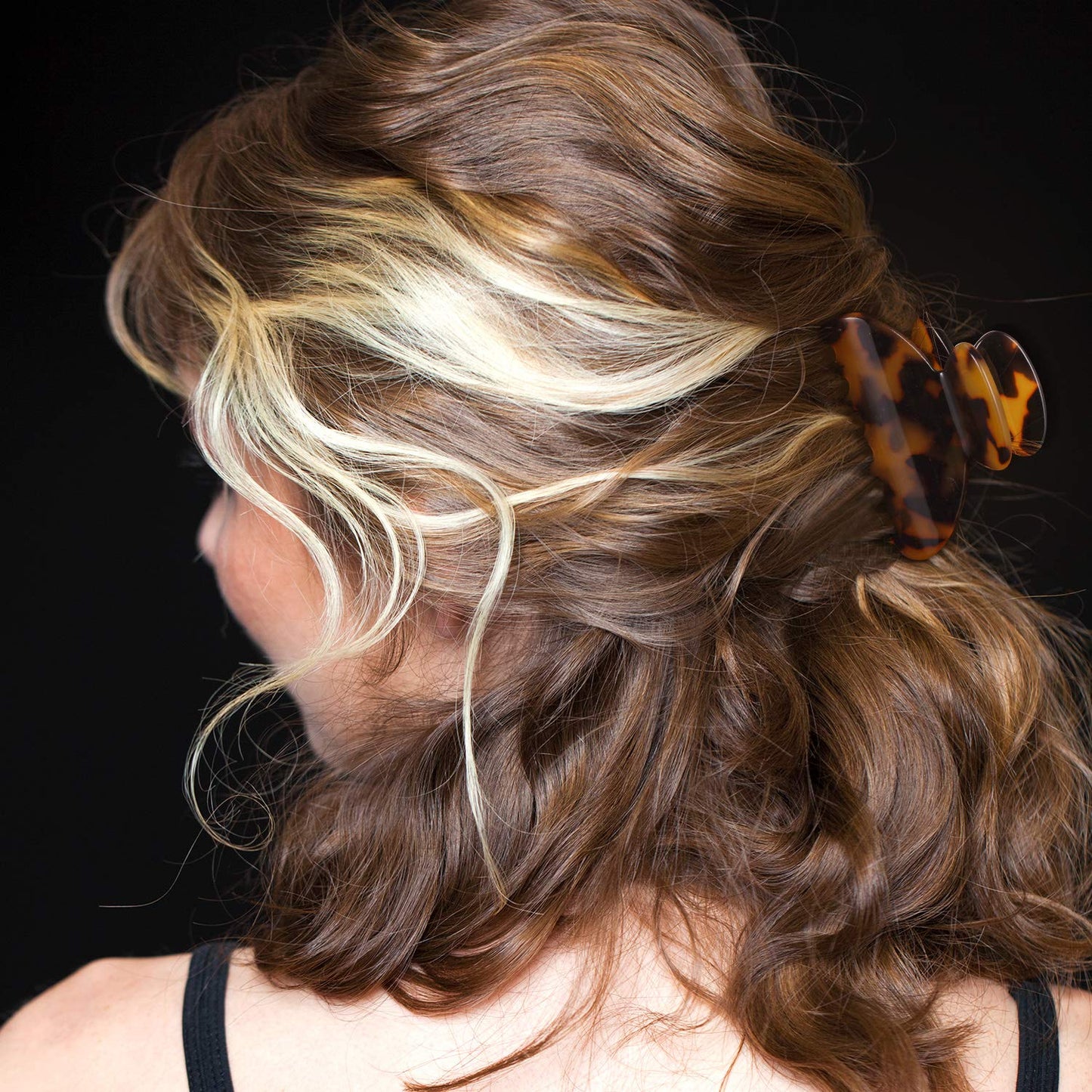 6 Pieces Tortoise Shell Hair Claw Clip for Women 2 Inch Medium Tortoise Hair Clip French Resin Clamp for Woman, Assorted Design