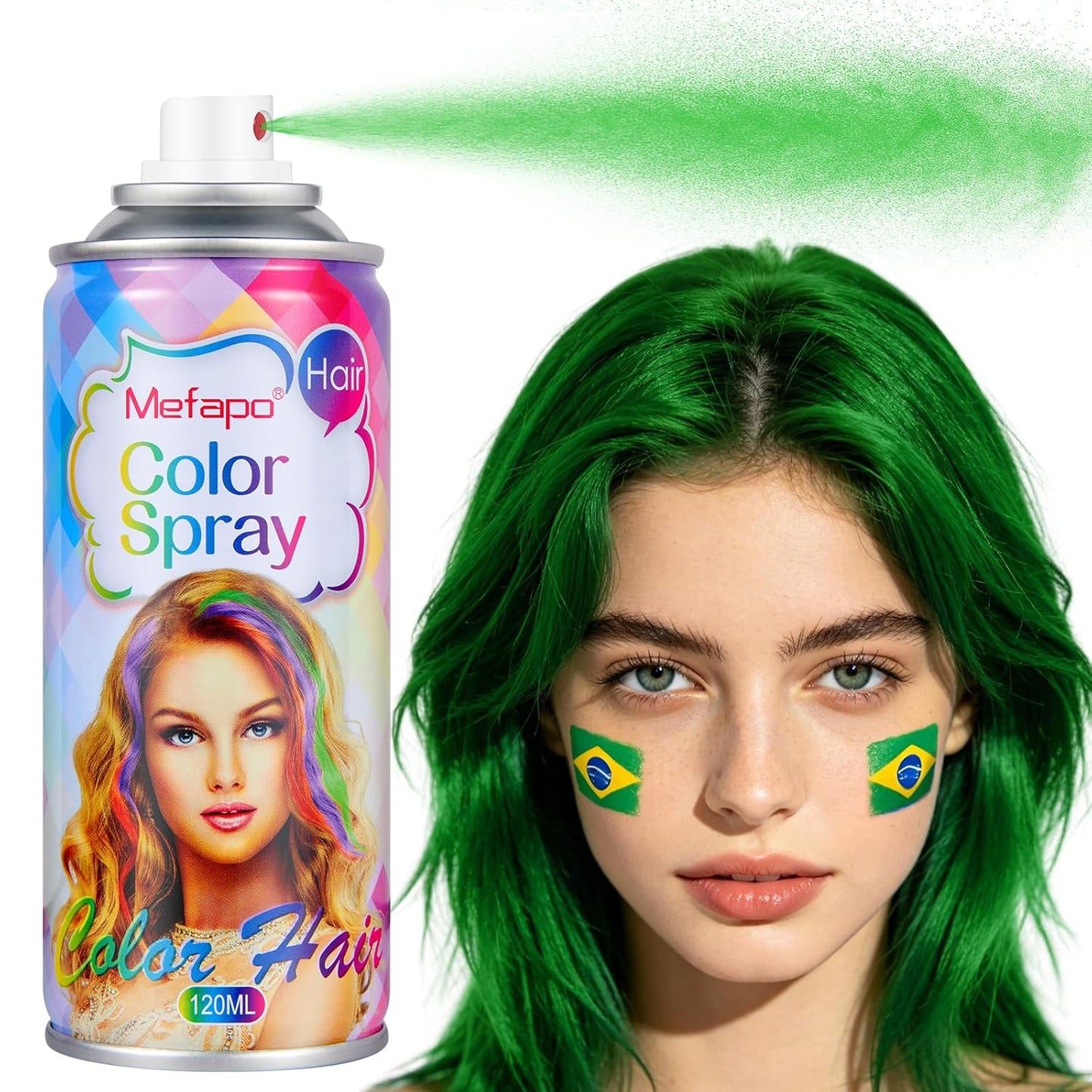 Temporary Blue Hair Spray - Washable Hair Color for Kids & Adults | Perfect for Cosplay & Parties (4.06 Oz)