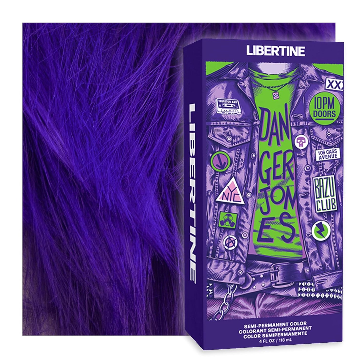 Adrenaline Neon Green Semi-Permanent Hair Color - Vibrant, Long-Lasting Formula