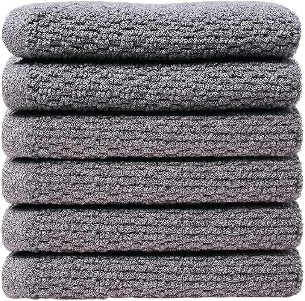 Luxury Cotton Washcloths - Ultra Soft & Super Absorbent Terry Towels | 12x12 MultiPack in China Blue